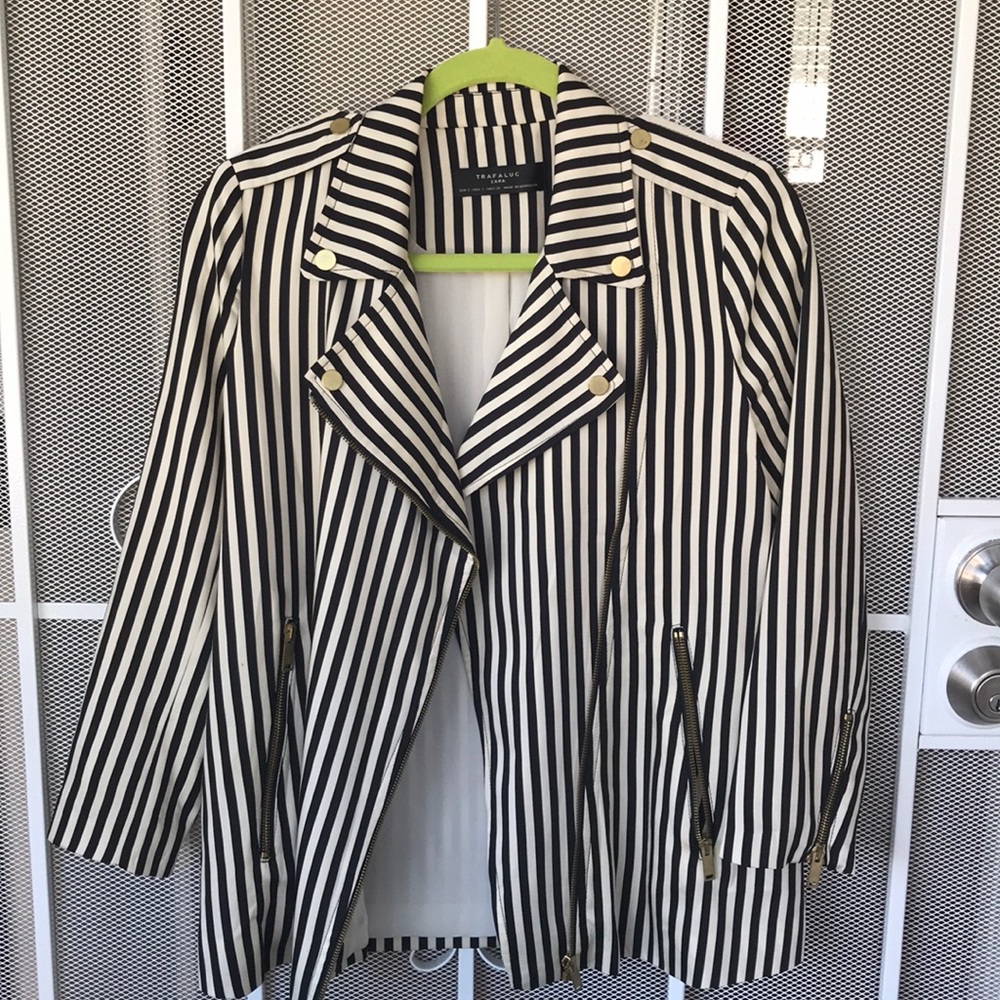 3/4 Slv striped Zara jacket